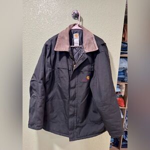 Carhartt Men's Black and Brown Jacket XL